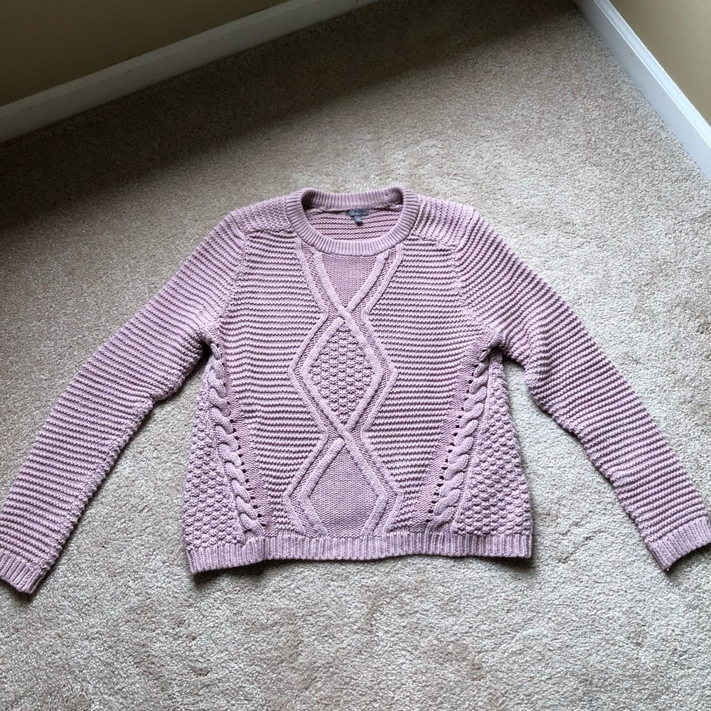 Charlotte Russe Dusty Rose Knit Sweater